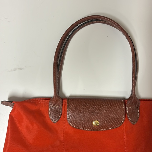 Longchamp Le Pliage tote in orange - Picture 3 of 6
